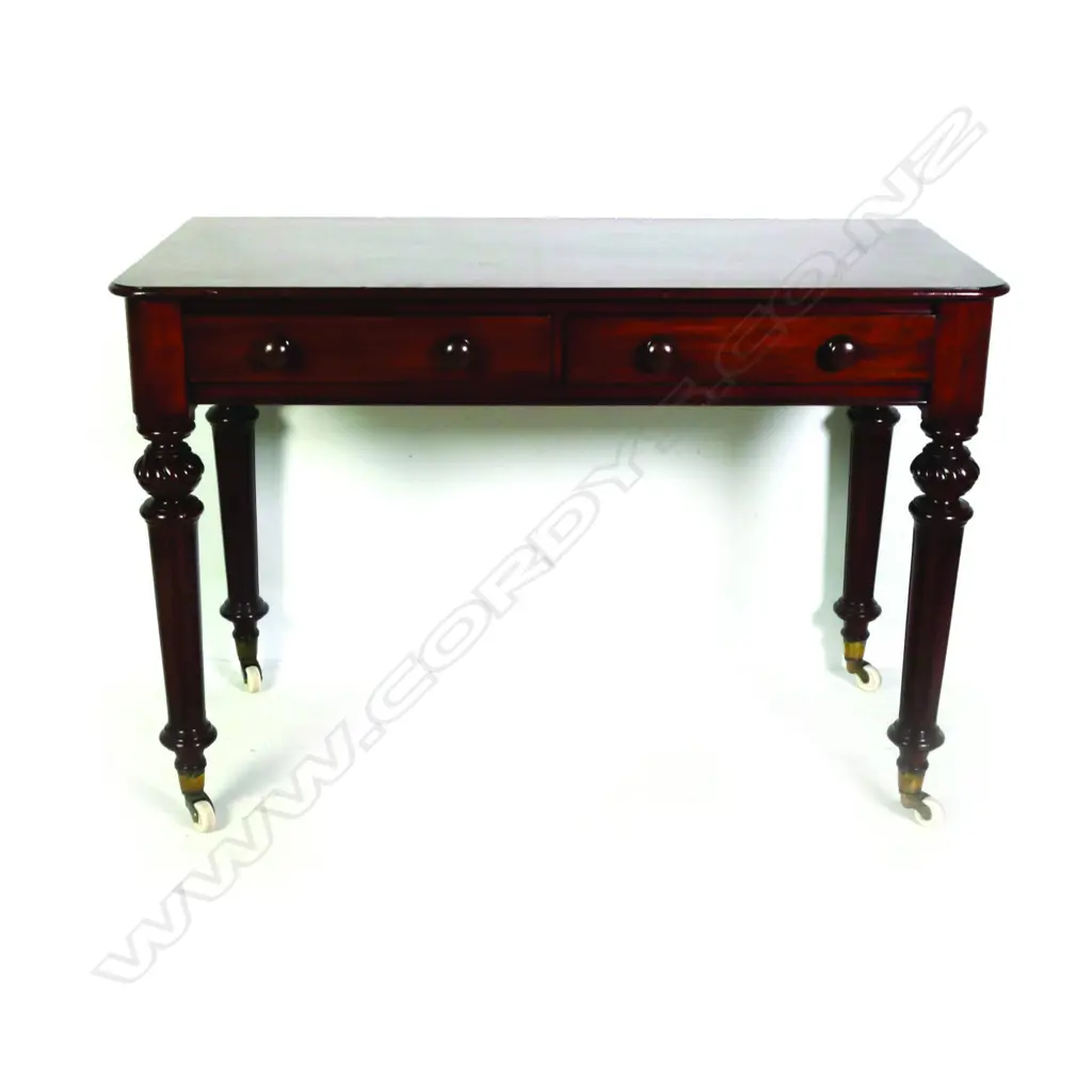A Victorian mahogany desk Image 1++