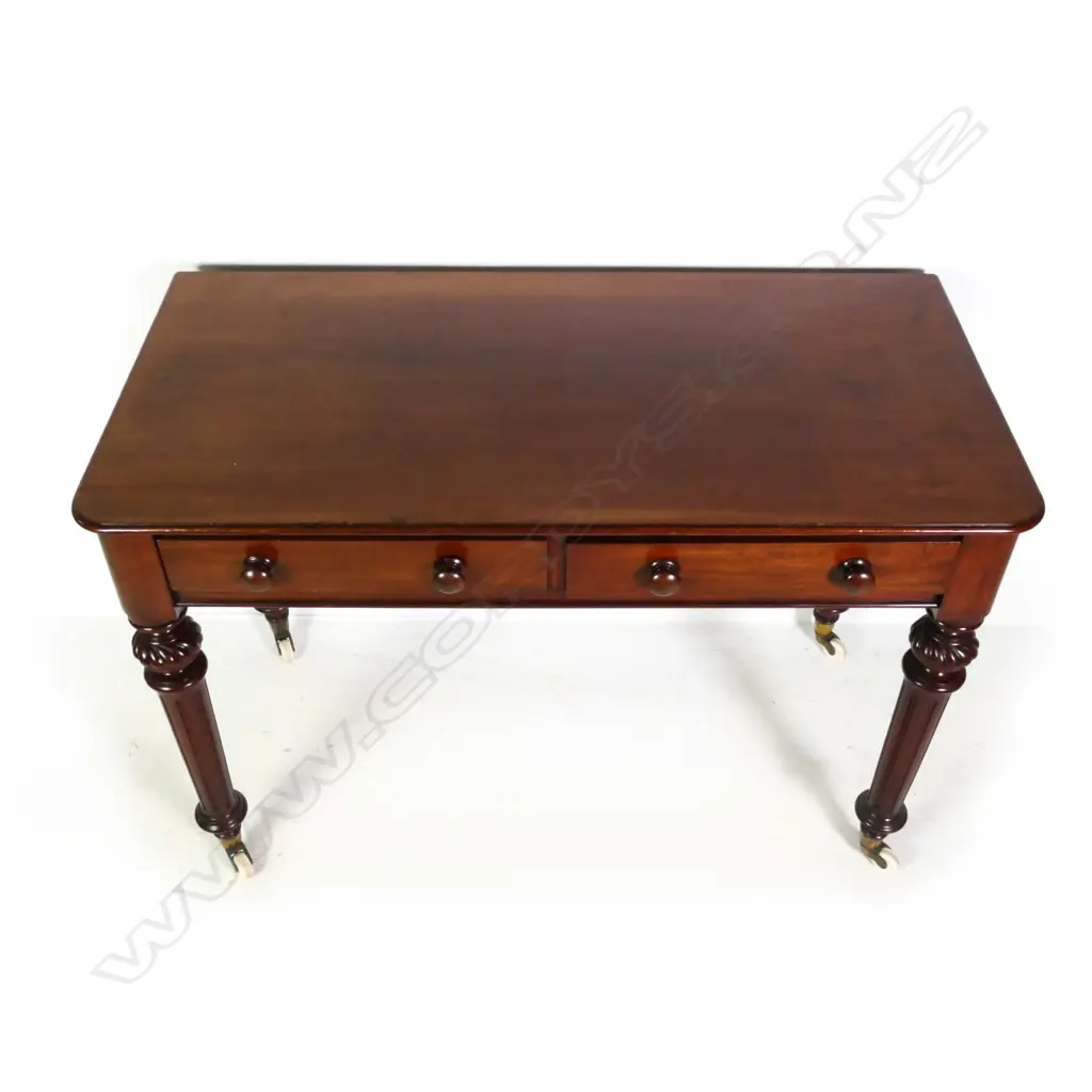 A Victorian mahogany desk Image 1++
