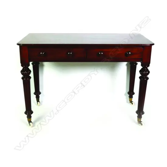 A Victorian mahogany desk