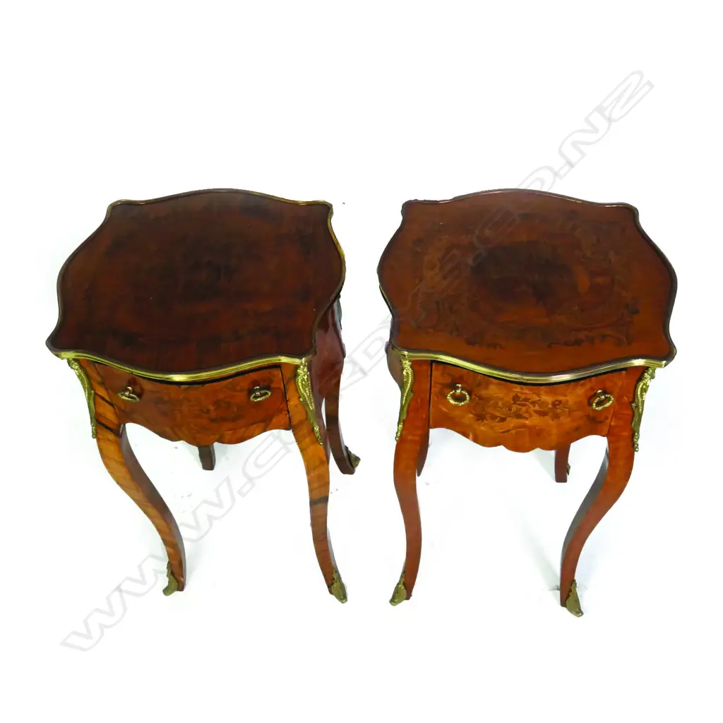 A pair of French style bedside tables Image 1++