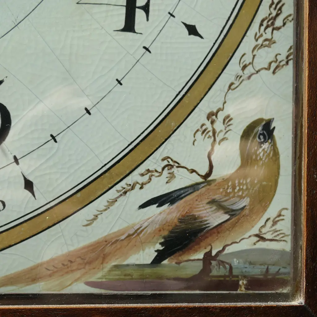 A Georgian mahogany and oak longcase clock Image 1++