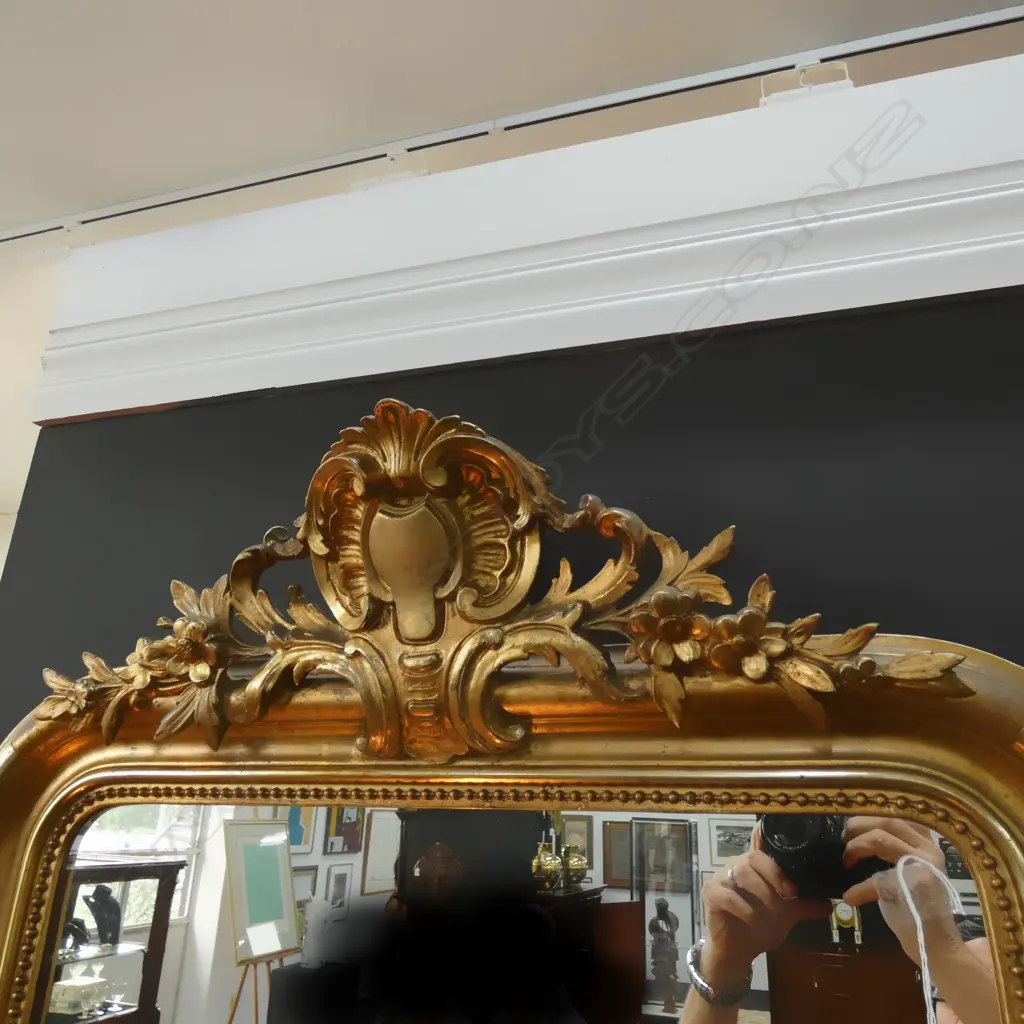A French gilt framed mirror Image 1++