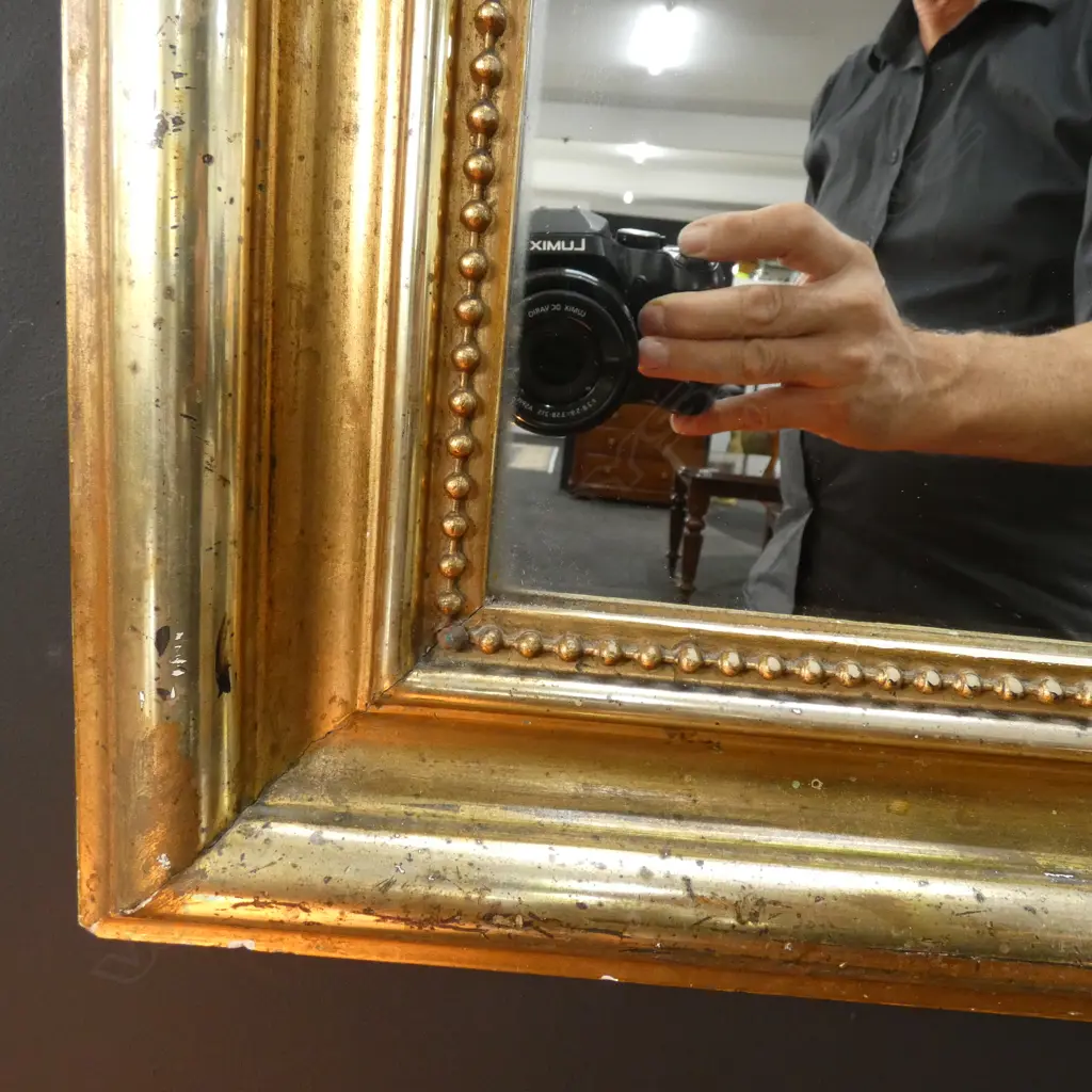 A French gilt framed mirror Image 1++