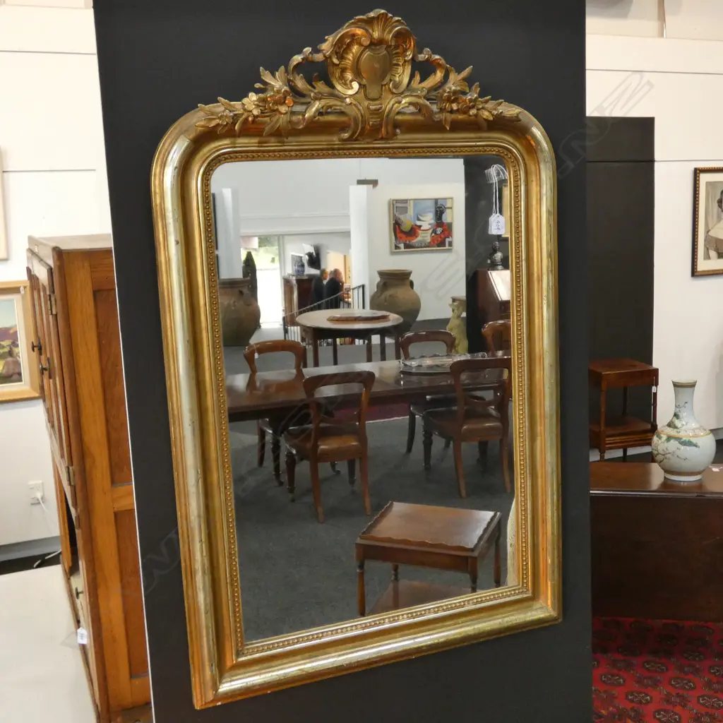 A French gilt framed mirror Image 1++
