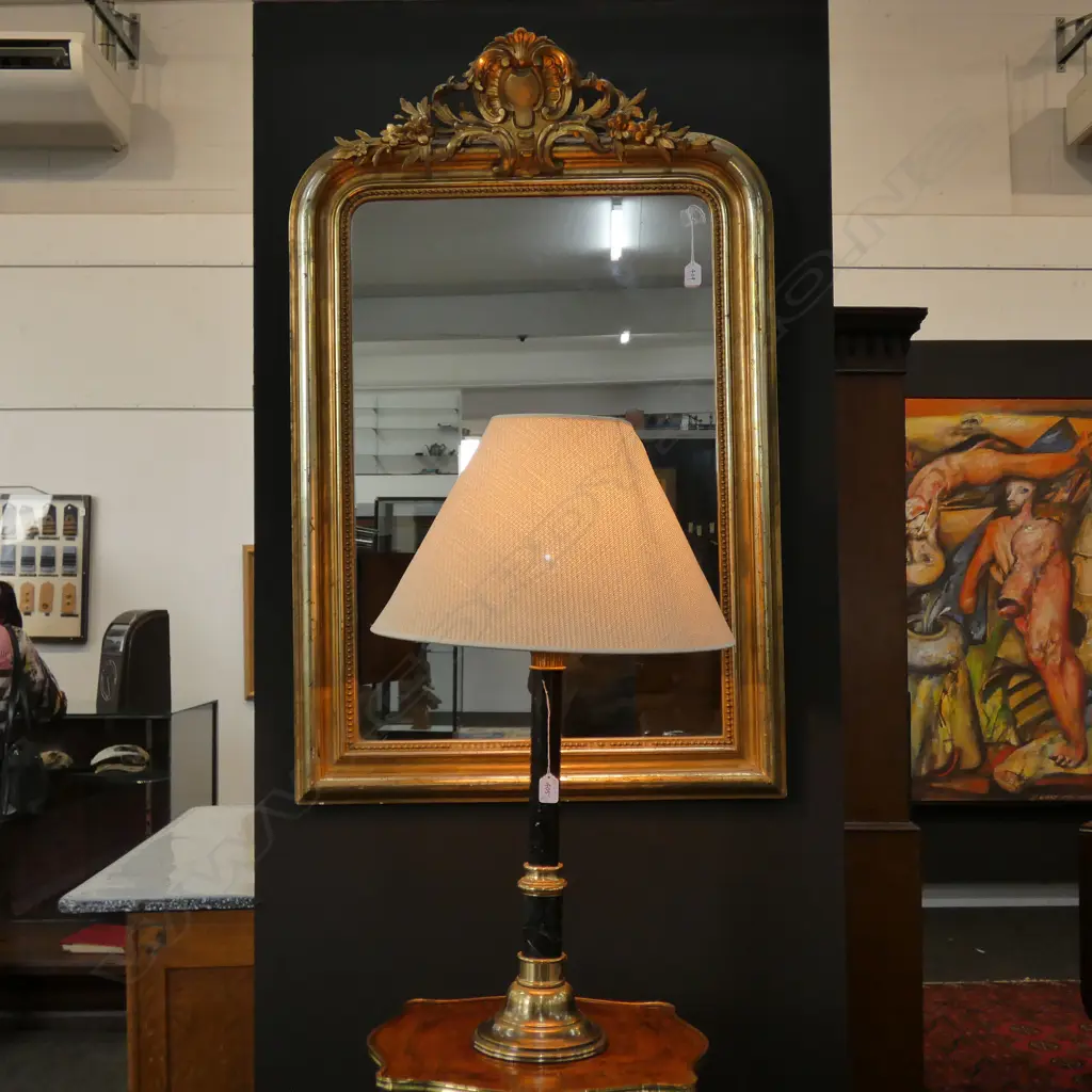 A French gilt framed mirror Image 1++
