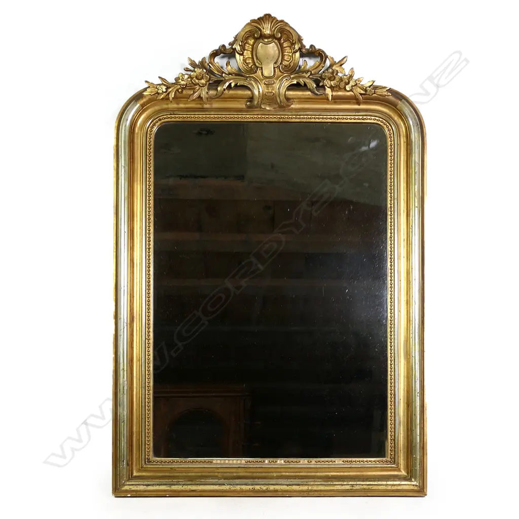 A French gilt framed mirror Image 1++