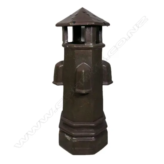 A c.1900 Herbert Hill salt glazed pottery chimney pot