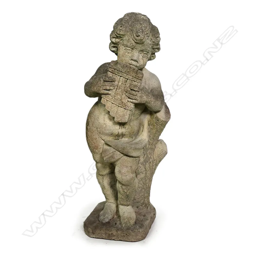 A vintage concrete garden statue Image 1++
