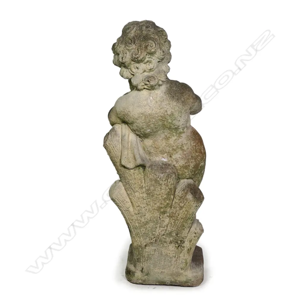 A vintage concrete garden statue Image 1++