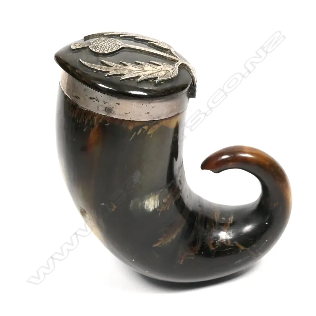 A 19thc horn snuff mull Image 1++