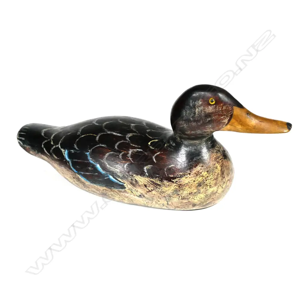 An uncommon Mason challenge grade 15" wood decoy Image 1++