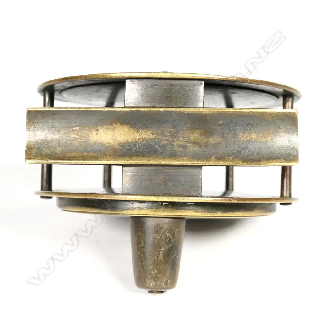 An original 4" J.M. McGowan Hercules type brass salmon reel Image 1++