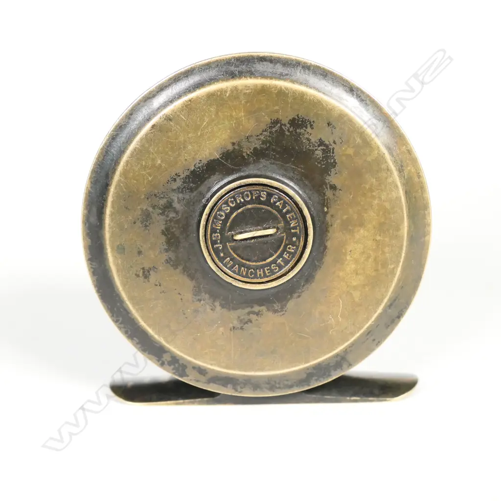 An uncommon 2½" small Moscrops brass fly reel Image 1++