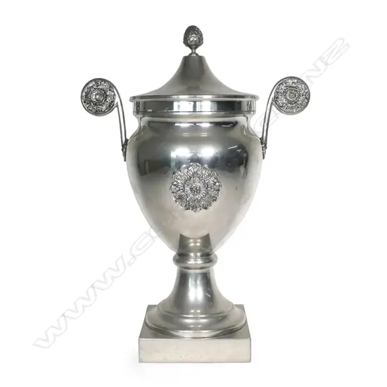 A pewter 'Portaghiaccio Impero' (Empire Ice Bucket) designed by Giovanni Patrini for Atena