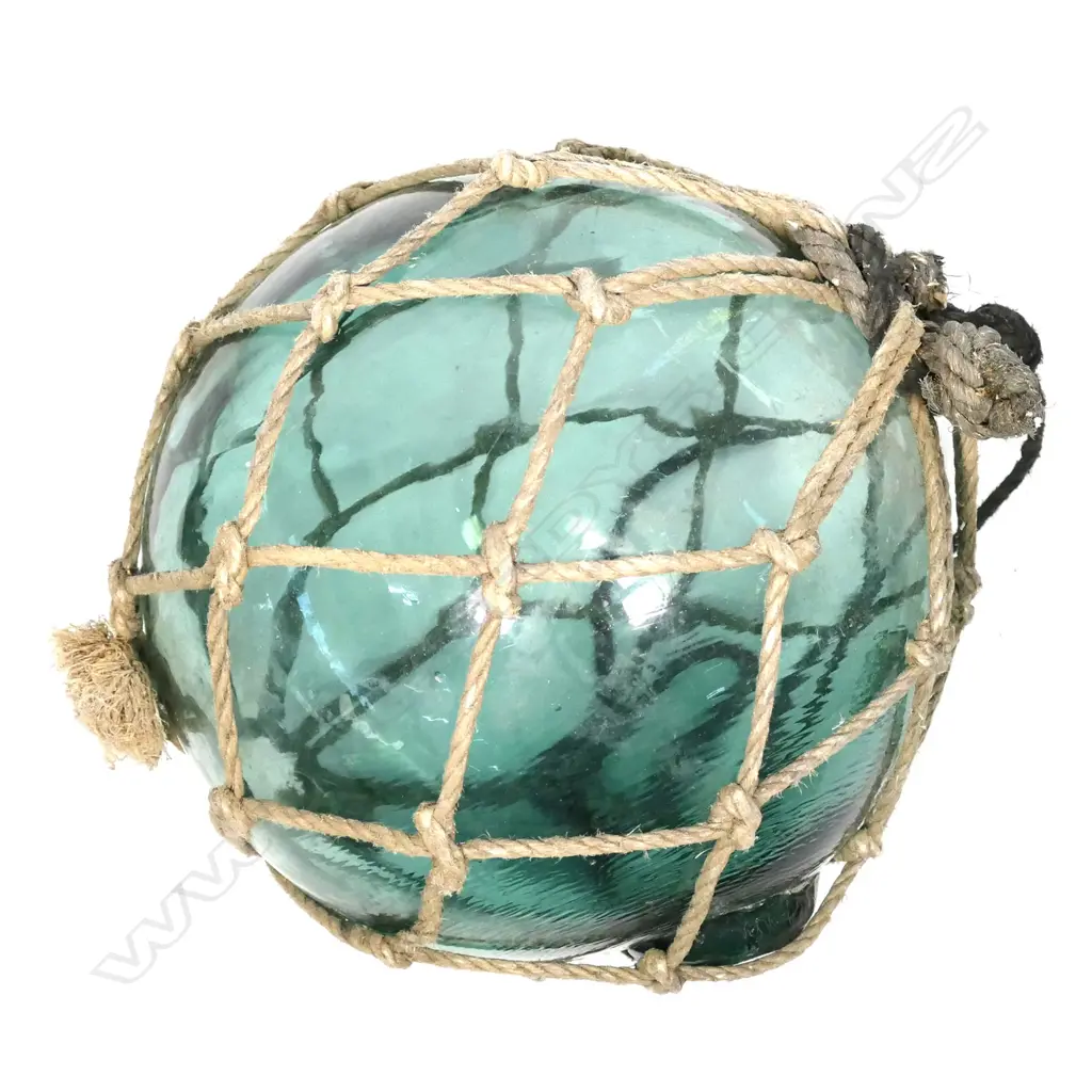 An old Japanese glass fishing float Image 1++