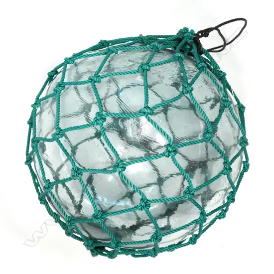 An old Japanese glass fishing float