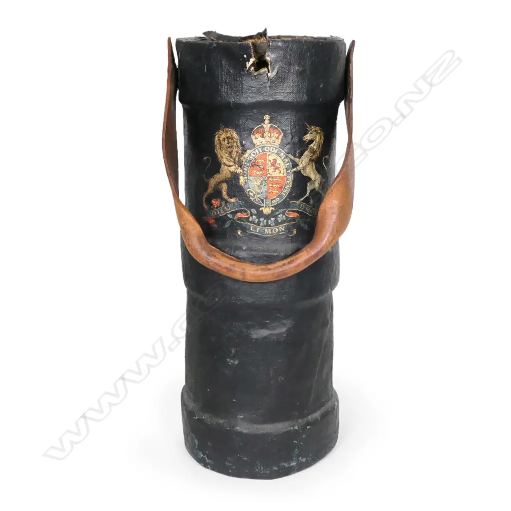 A British Naval cordite charge bucket (Clarkson Case) Image 1++