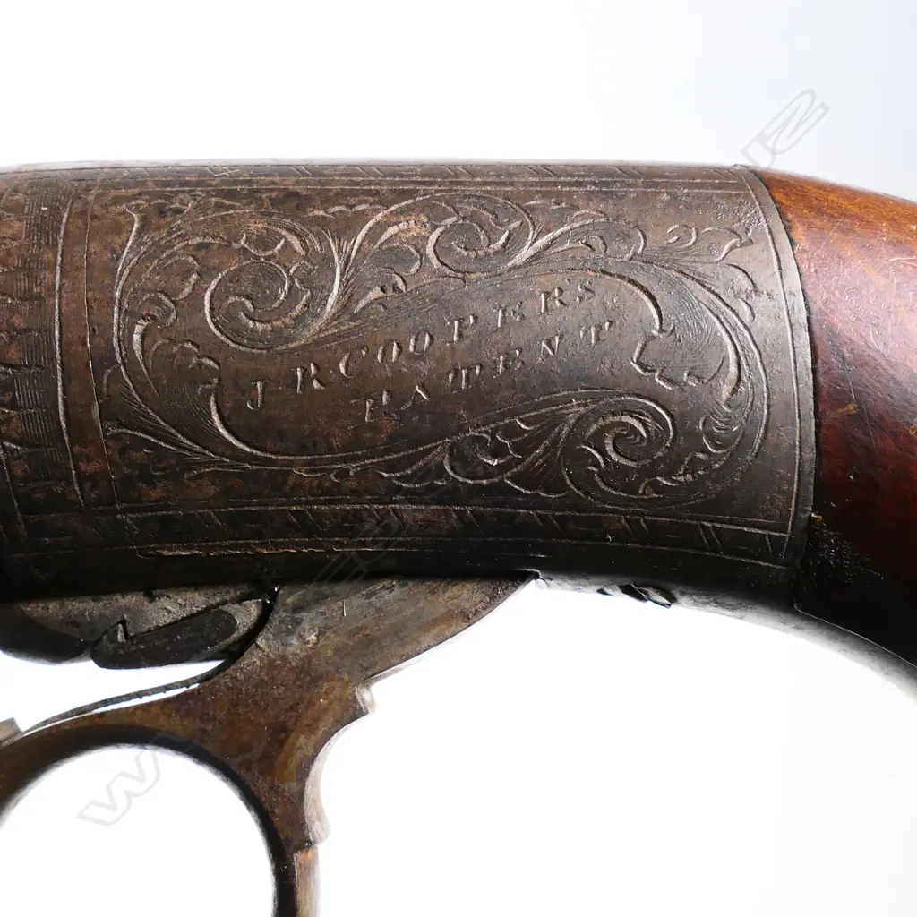 An early Victorian six shot pepperbox pistol Image 1++