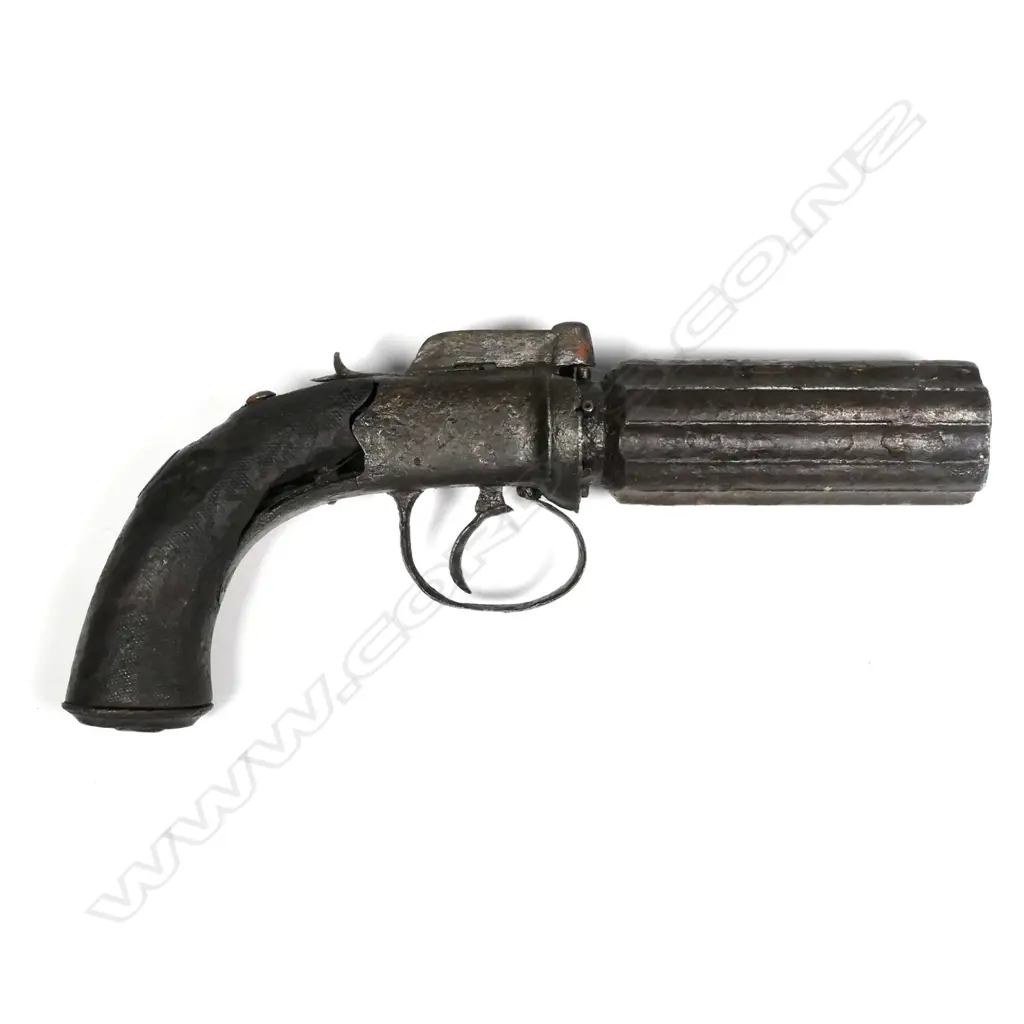 An early 19thC pepper box revolver Image 1++