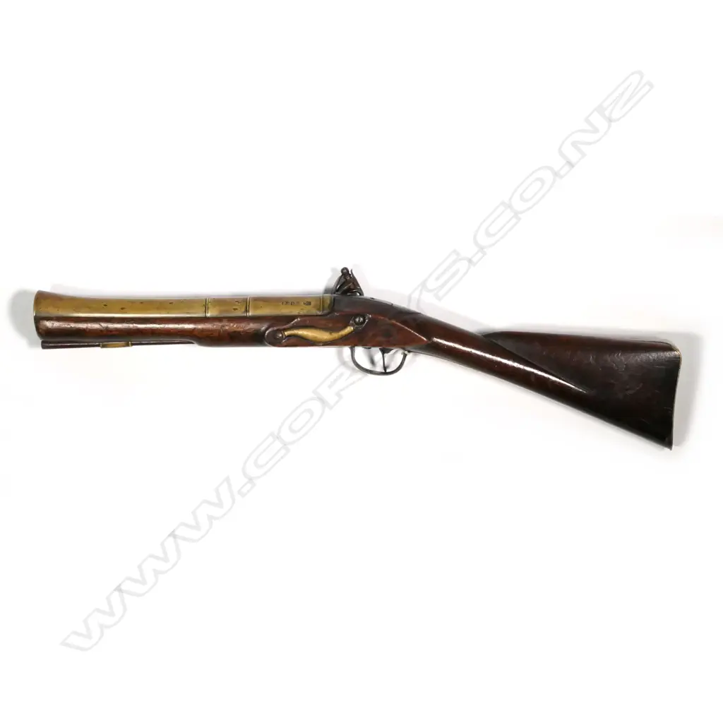 A George II brass barrelled blunderbuss Image 1++