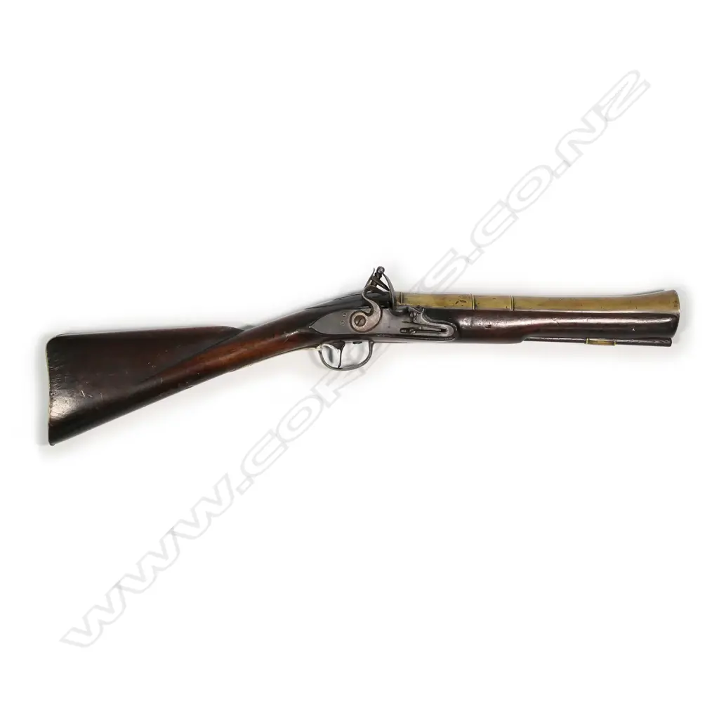 A George II brass barrelled blunderbuss Image 1++