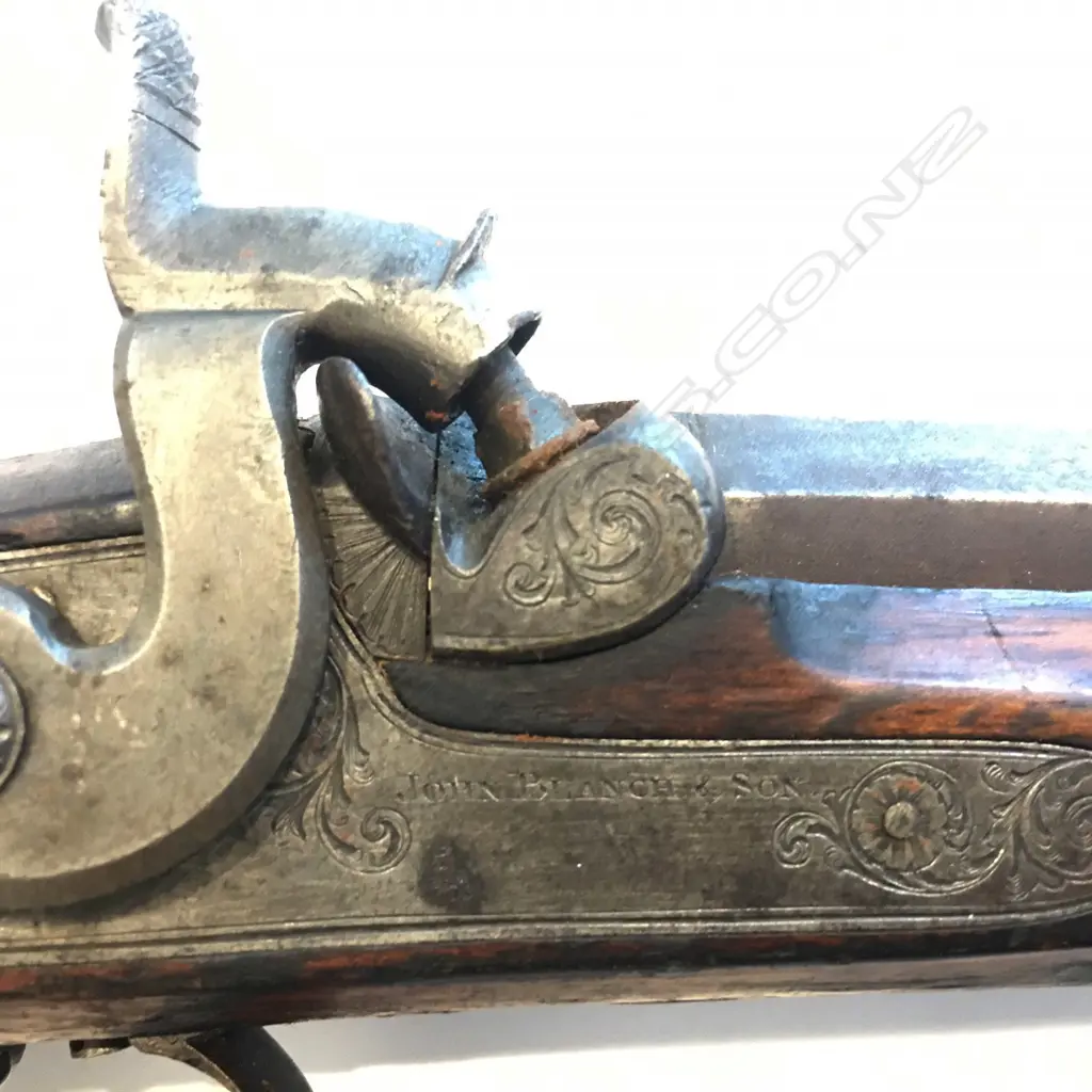 A c.1850 John Blanch & Son London muzzle loading hammer rifle Image 1++