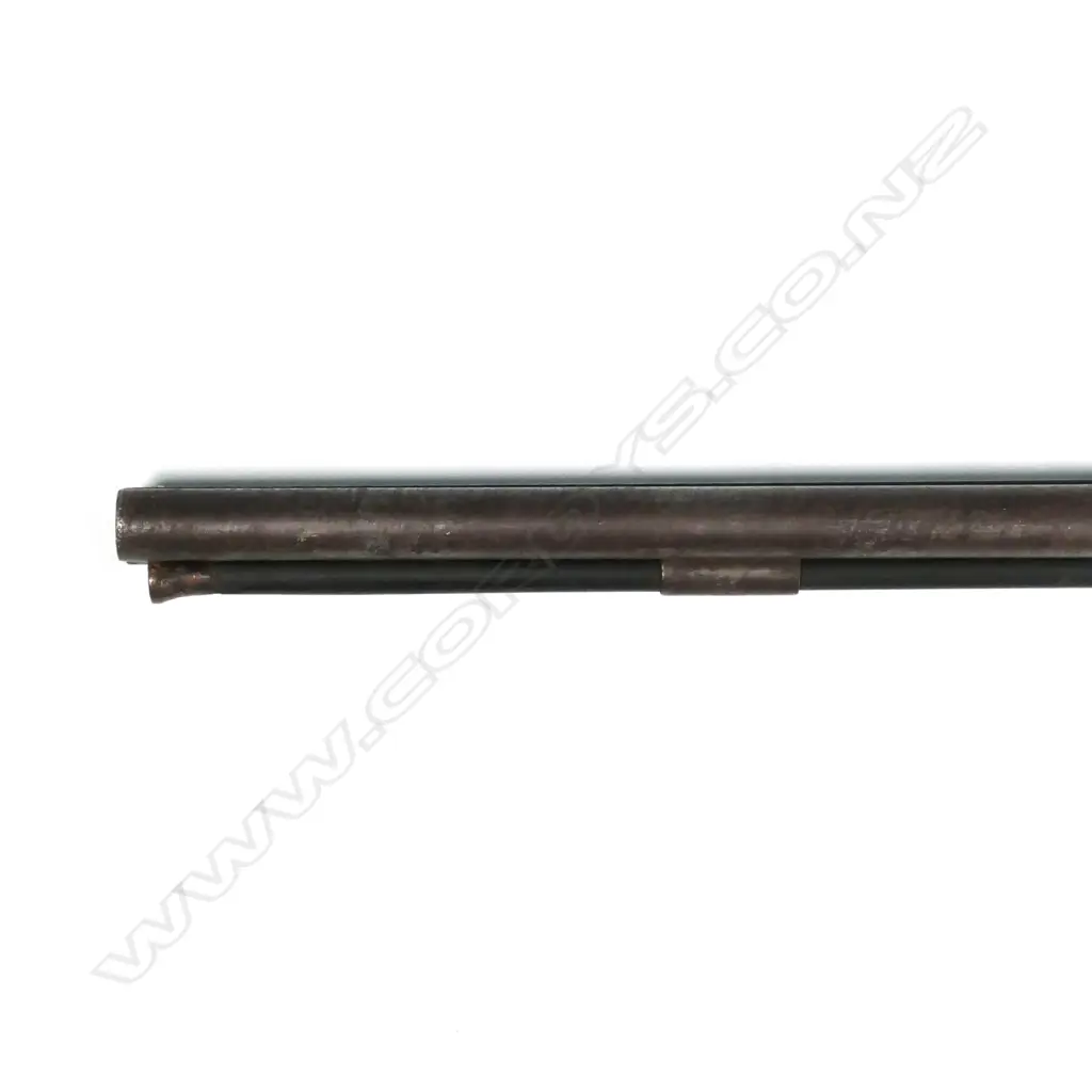 A C1850 John Blissett double barrel muzzle loading rifle combination shotgun Image 1++