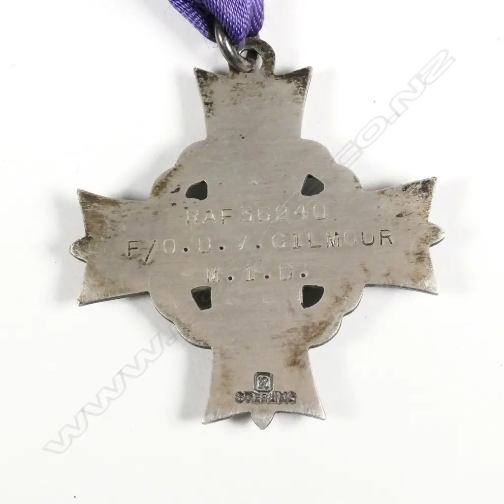 Memorium Cross to F/O D.V. Gilmour 36240 RAF Image 1++