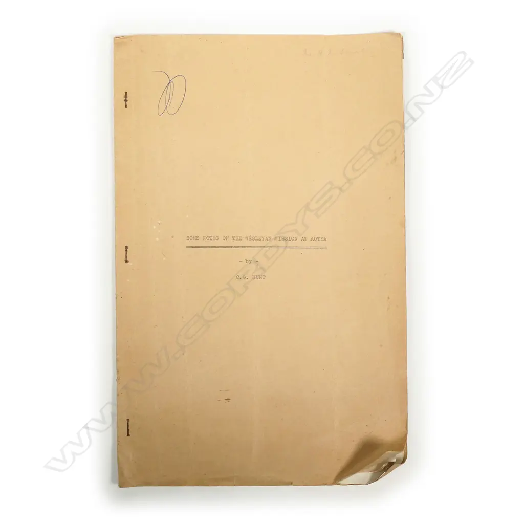 Ephemera associated with Wesleyan missionaries Gideon Smales and his son Ambrose Image 1++