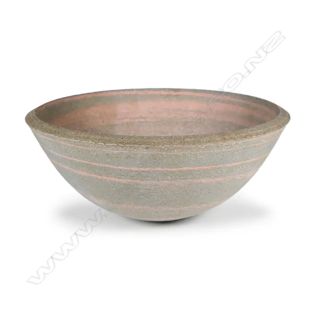 CATALOGUE ALTERATION: HAIRLINE CRACK. A John Parker stoneware bowl Image 1++