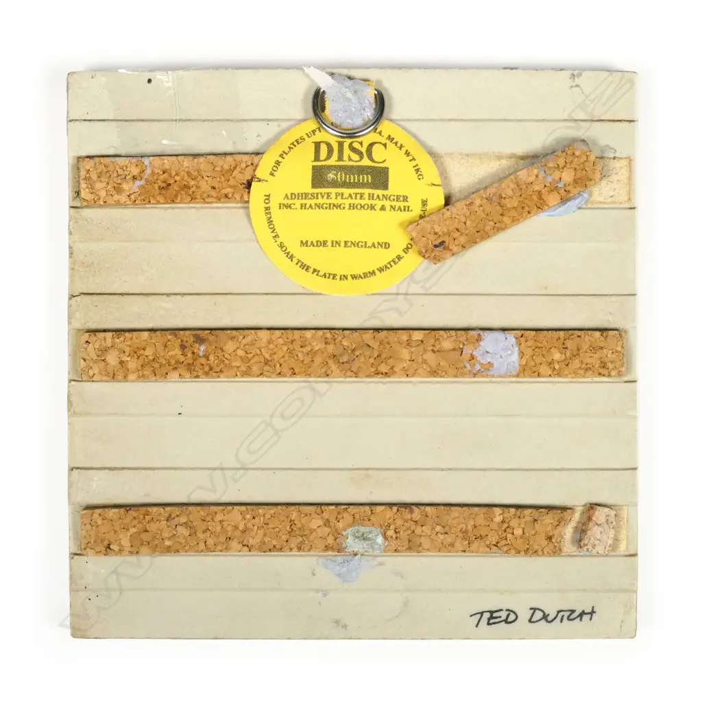 A Ted Dutch 'Don Quixote' glazed tile Image 1++