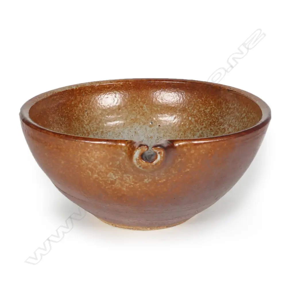 A Len Castle shino glazed pouring vessel Image 1++