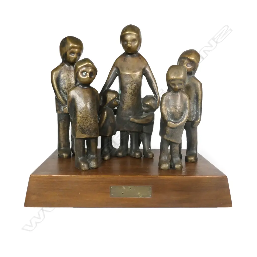 Isobel McBeath 'The Widow' bronze sculpture group Image 1++