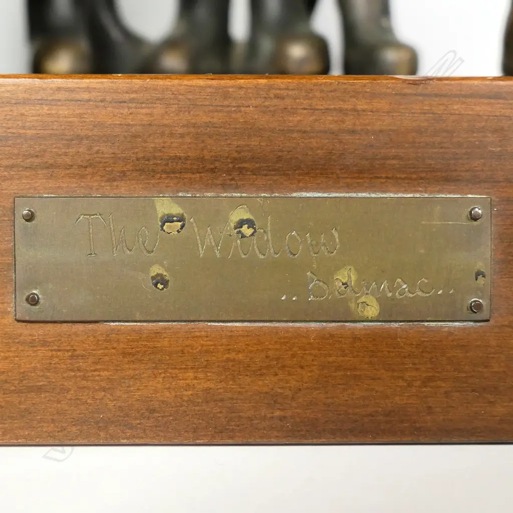 Isobel McBeath 'The Widow' bronze sculpture group Image 1++