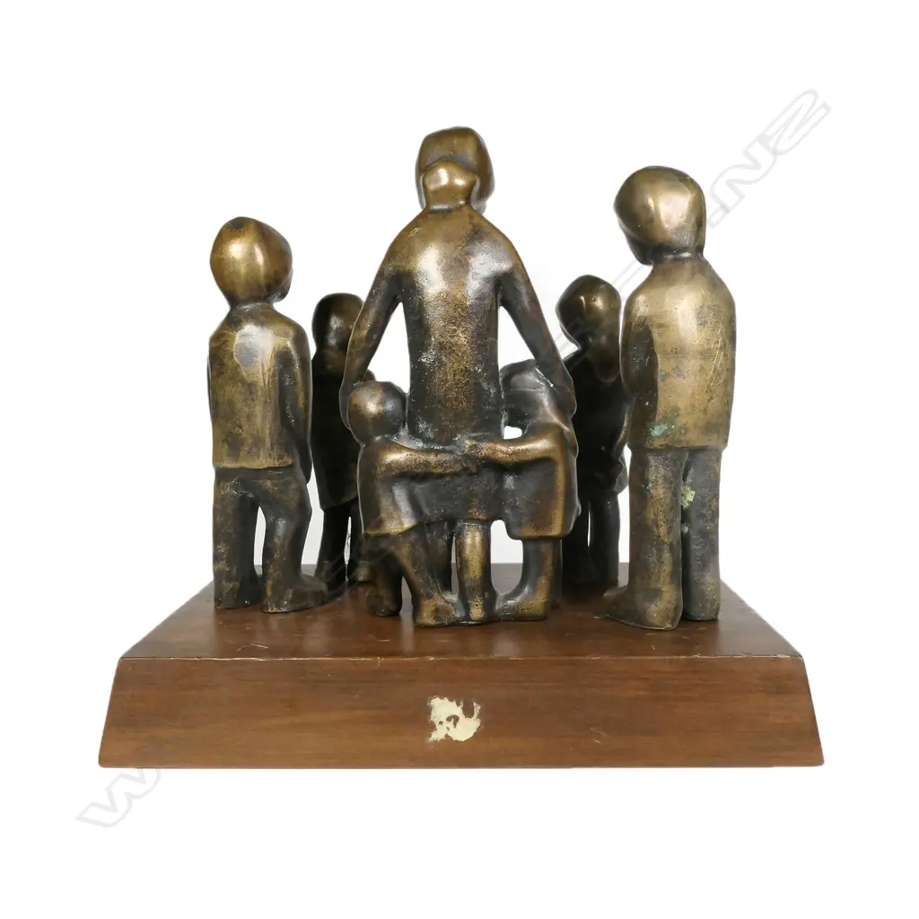 Isobel McBeath 'The Widow' bronze sculpture group Image 1++