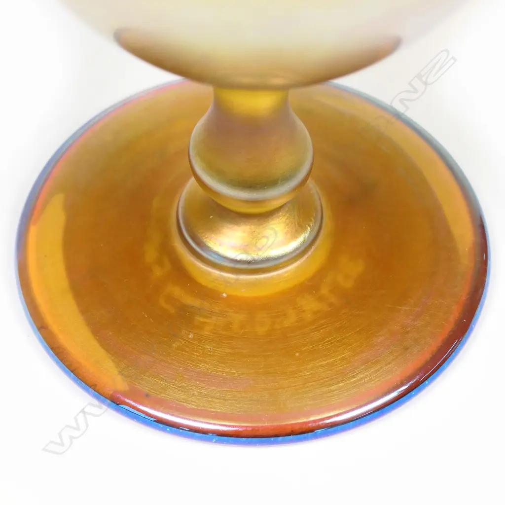 A L.C.T. Tiffany favrile glass goblet Image 1++