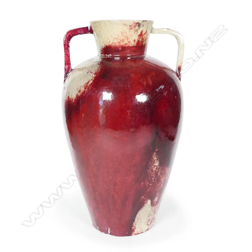 A c.1900 Bernard Moore flambé glaze vase Image 1++