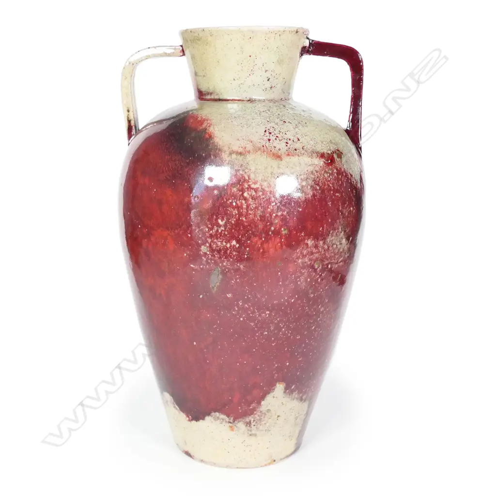 A c.1900 Bernard Moore flambé glaze vase Image 1++