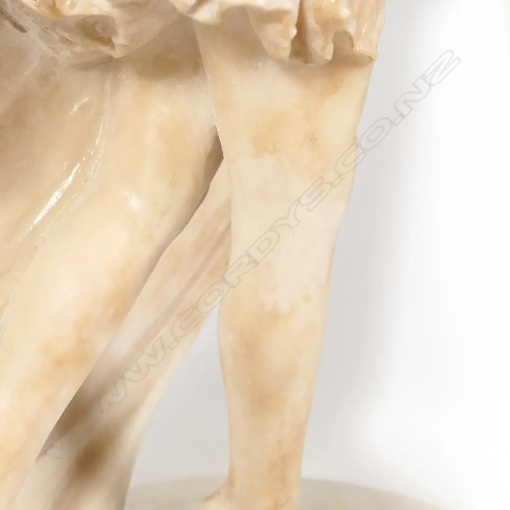 An Italian Art Deco alabaster statuette of an Egyptian dancer Image 1++