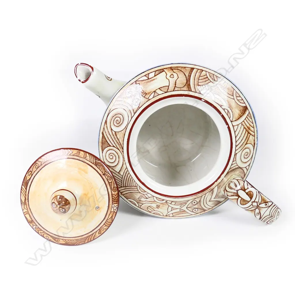 A Royal Winton Maoriland teapot and cream jug Image 1++