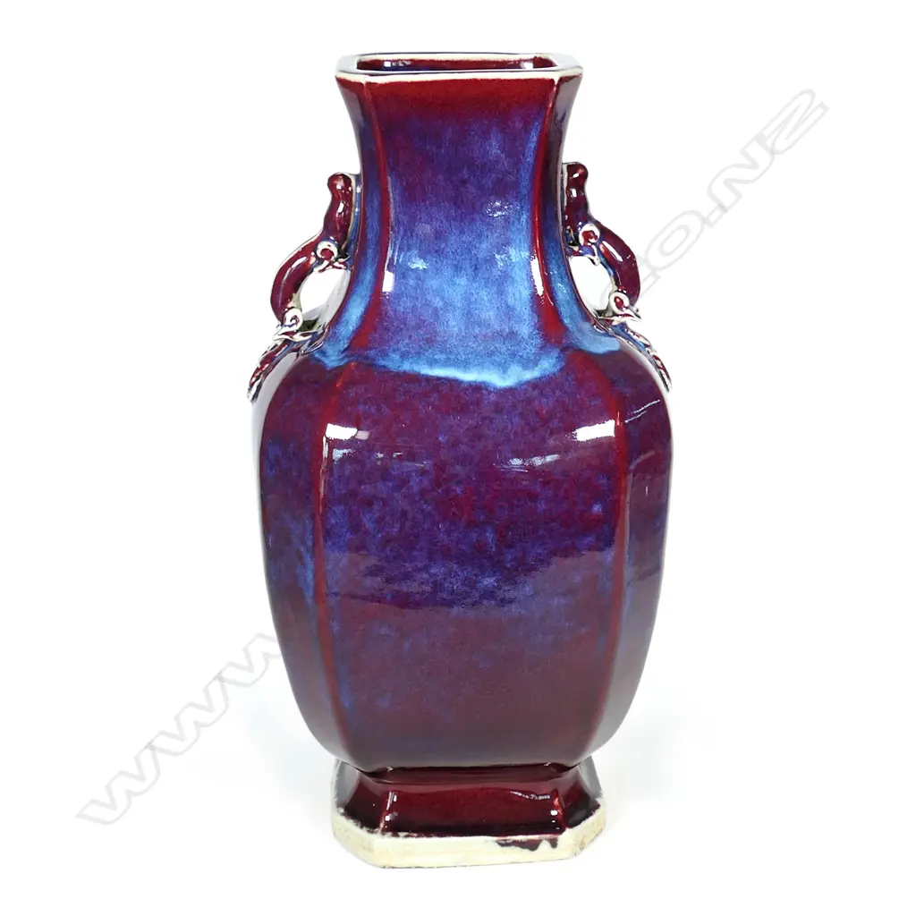 A large and impressive Chinese hu form song de boeuf glazed vase Image 1++