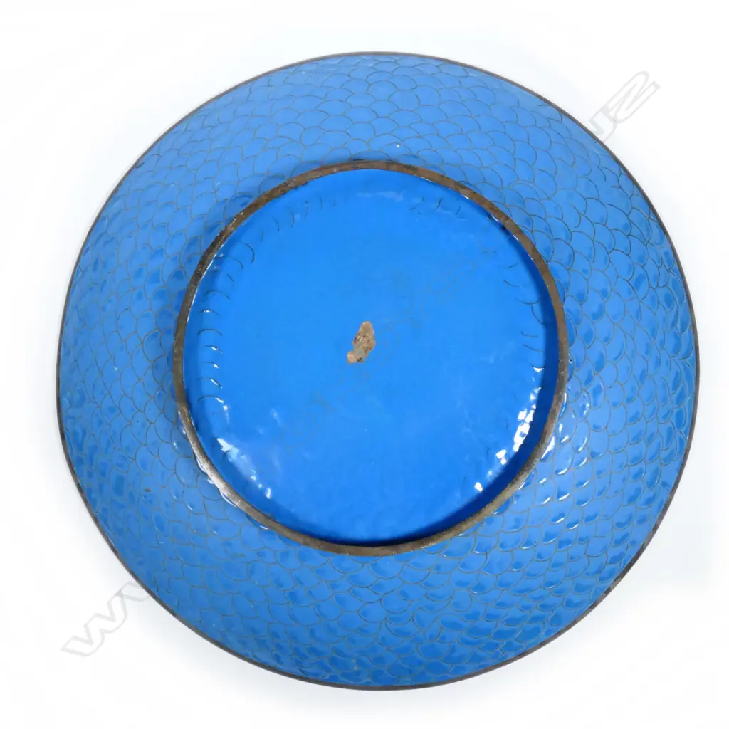 A late 19thC Japanese cloisonné wall charger Image 1++