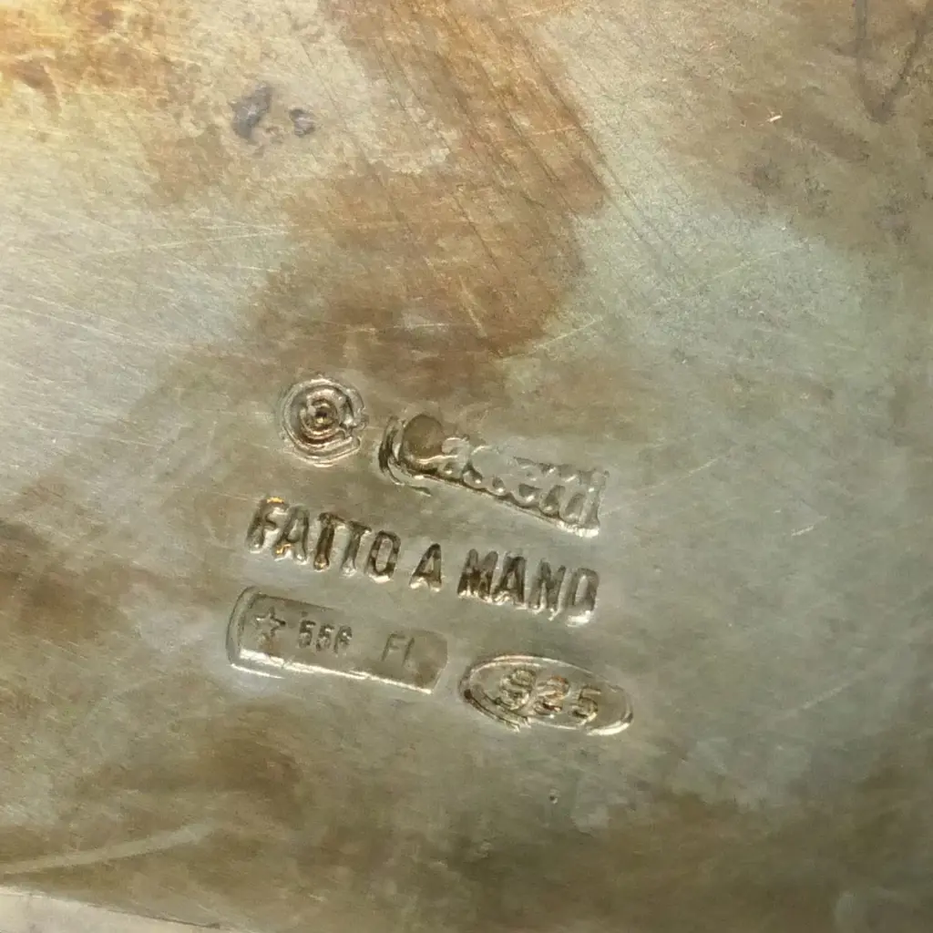 An Italian sterling silver spirit kettle on stand Image 1++