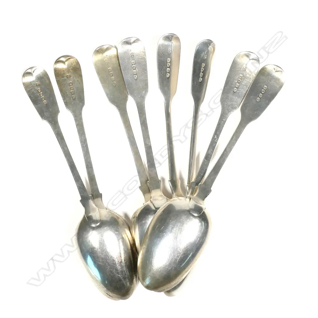 Six plus two silver tablespoons Image 1++