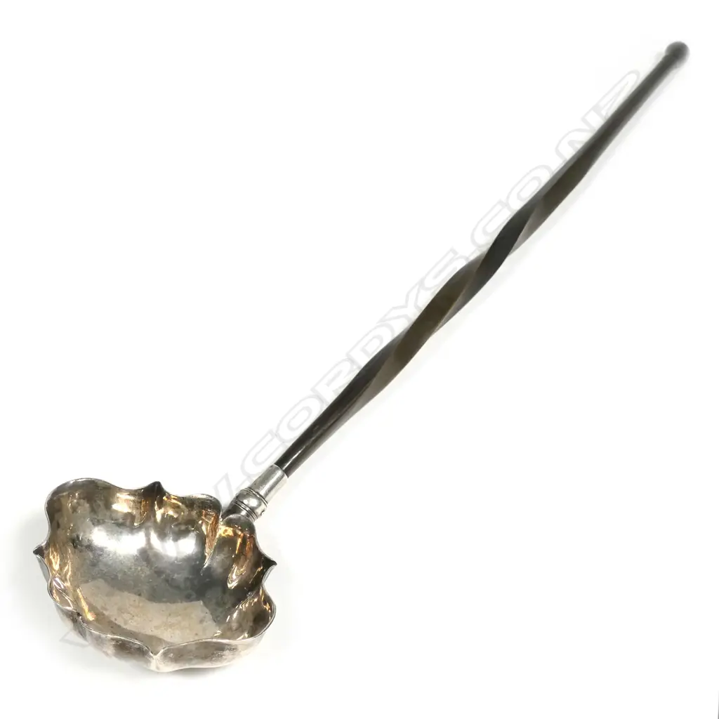 A Victorian silver toddy ladle Image 1++