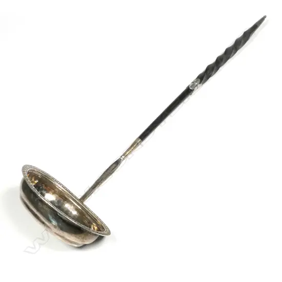 A George III silver toddy ladle