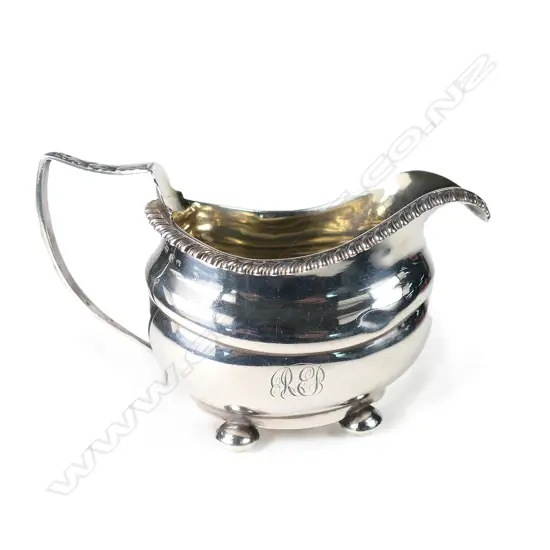 A George III silver cream jug
