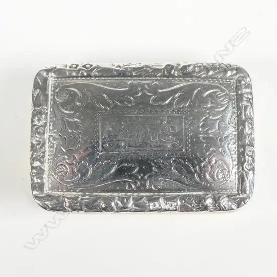 A William IV silver vinaigrette