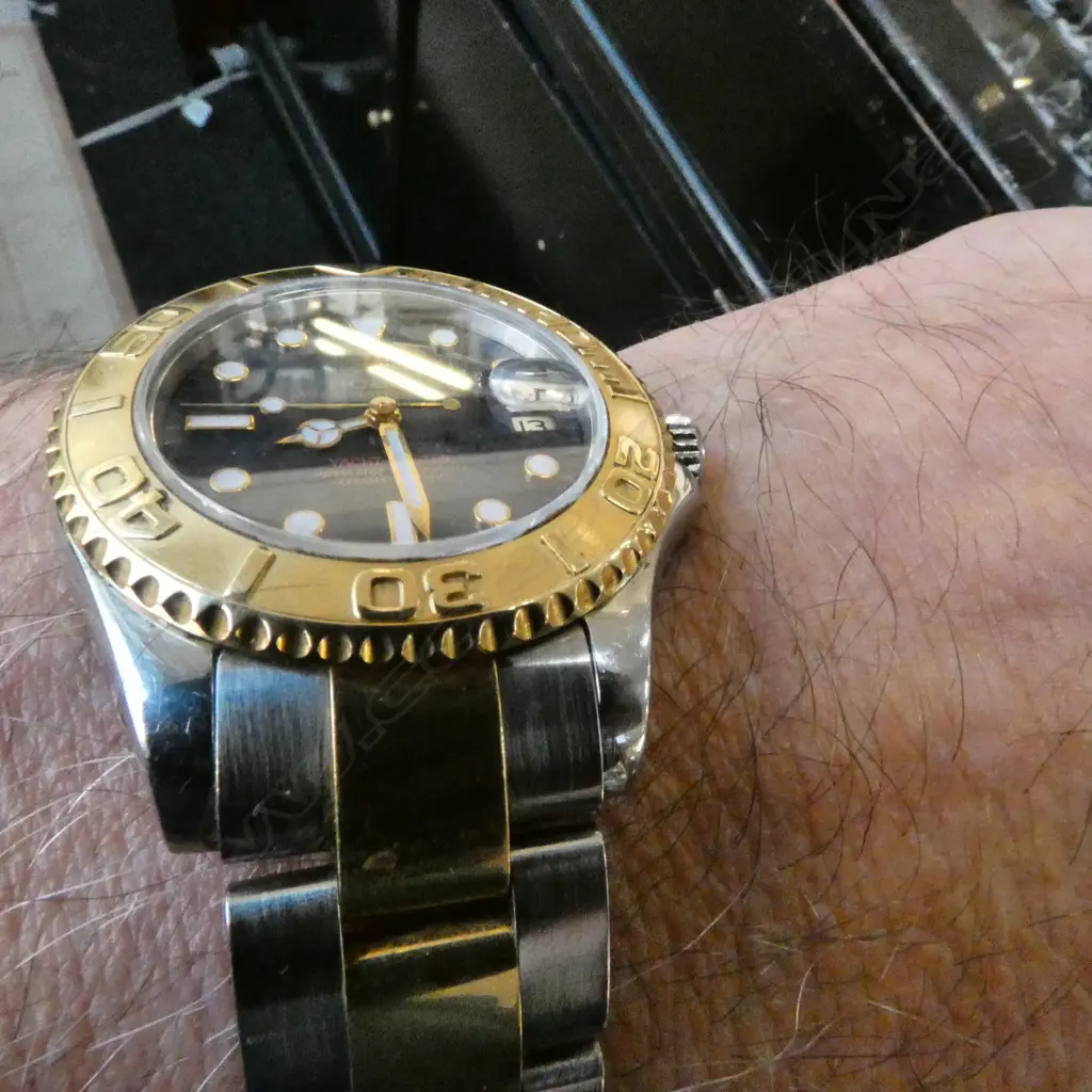 A Rolex Ref 68623 Yacht-Master 18ct yellow gold and steel chronometer watch Image 1++