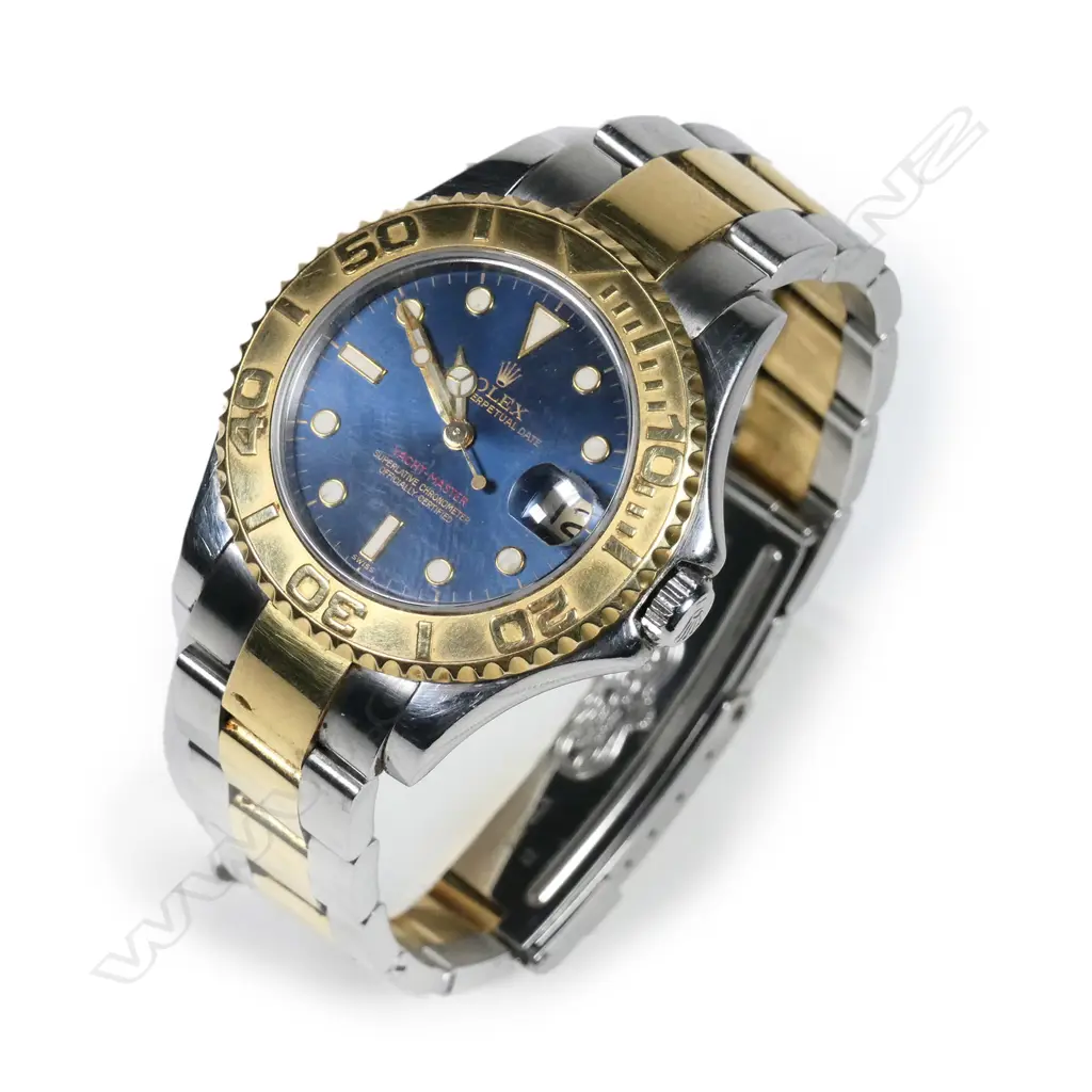 A Rolex Ref 68623 Yacht-Master 18ct yellow gold and steel chronometer watch Image 1++